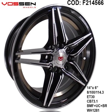 AROS # 14X6 8X100-114 ET30 BMF-BR WH1281